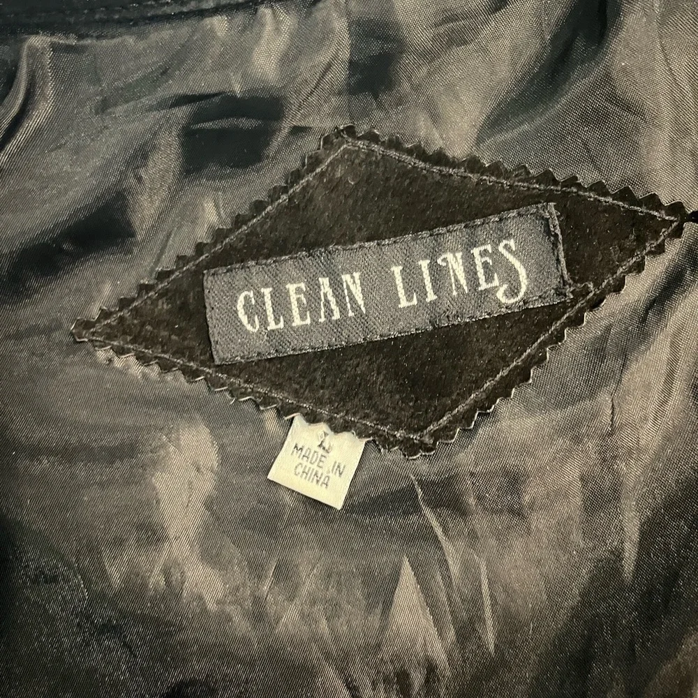 Vintage Leather Vest Buffalo Nickel Button Western Biker Style L